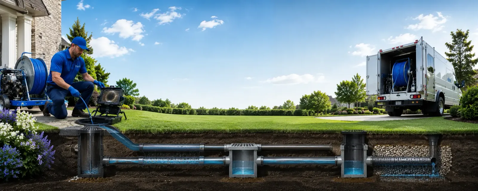 Outdoor drain cleaning information for Oden, MI
